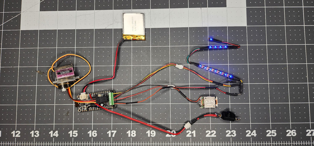 Completed Whistling Birds wiring harness ready for installation