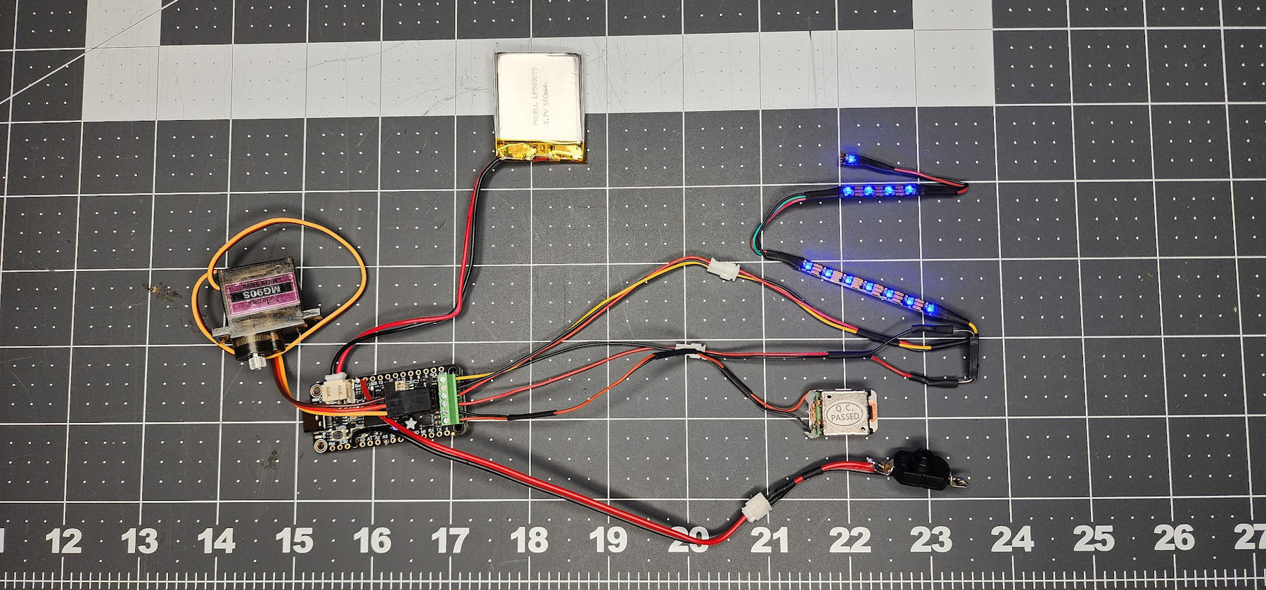 Completed Whistling Birds wiring harness ready for installation