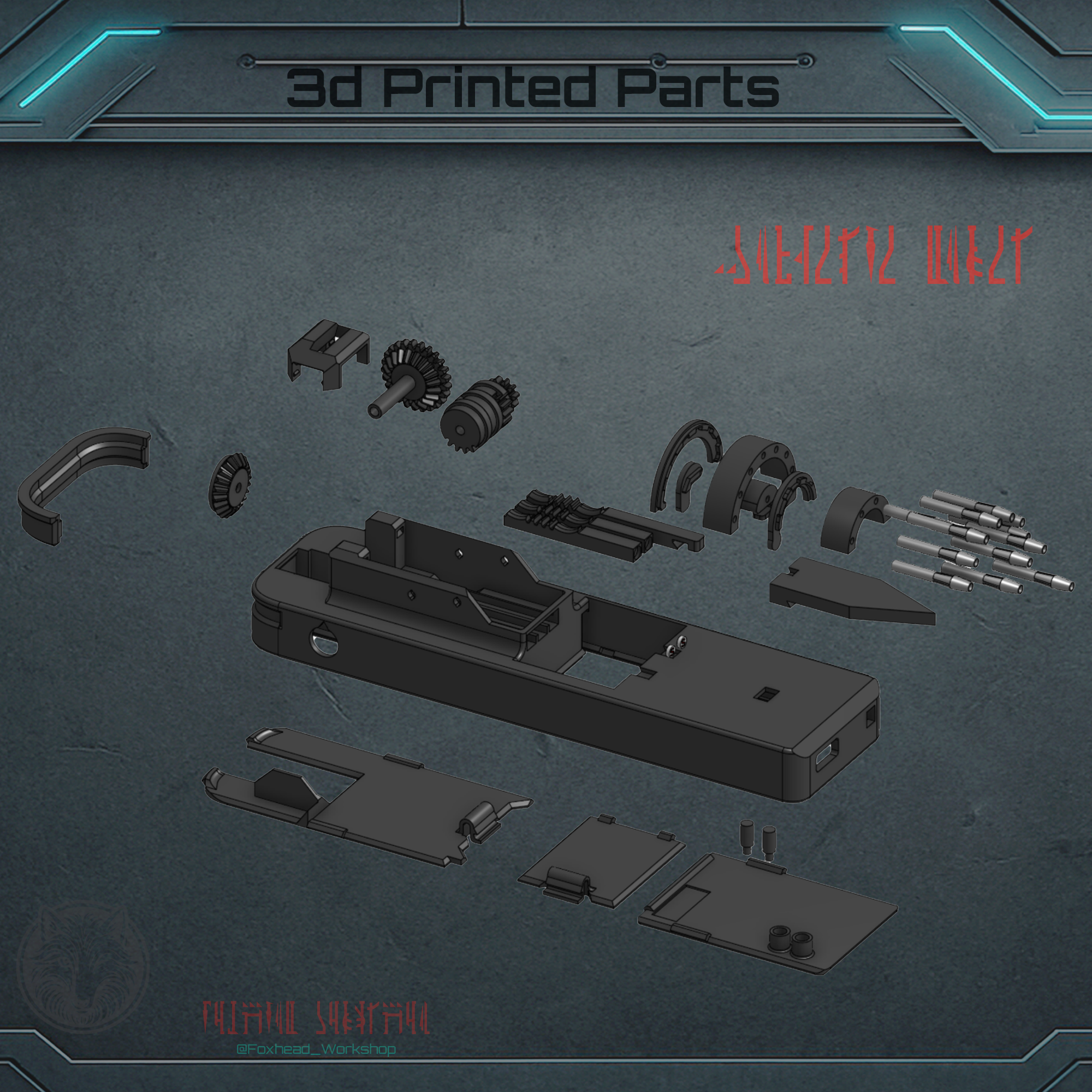 Gauntlet Darts Module - 3d Printed Parts Kit