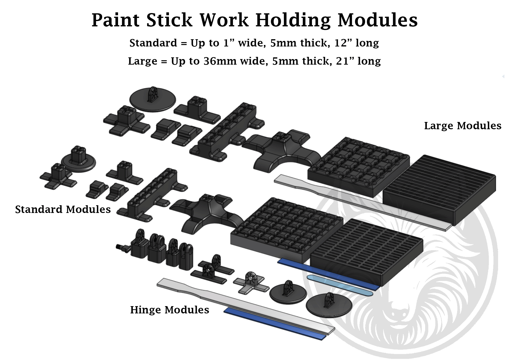 Paint Work Holders – Model & Miniature Painting Stands - Digital Files
