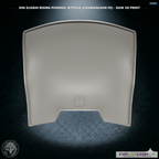 Din Djarin Beskar Backplate (Chamanleon FX) - Raw 3D Print - Back