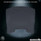Din Djarin Beskar Backplate (Damaged, Chamanleon FX) - Raw 3D Print - Back