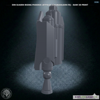 Din Djarin Rising Phoenix Jetpack (Chamanleon FX) - Raw 3D Print - Side