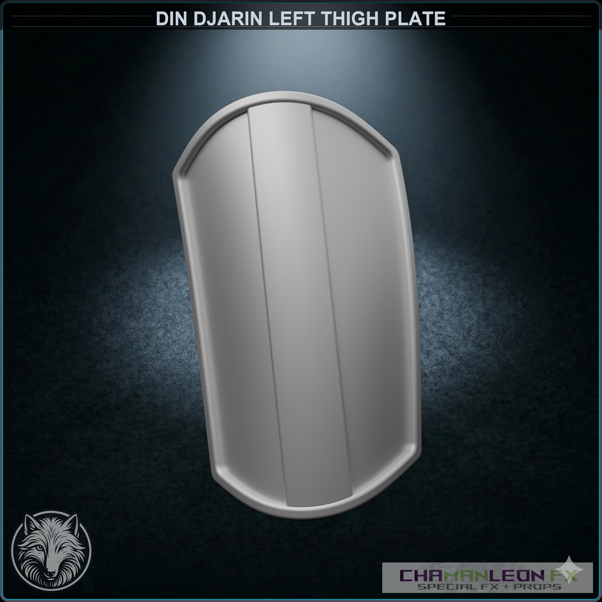 Din Djarin Left Thigh Plate (Chamanleon FX) - Raw 3D Print – Foxhead ...