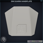 Din Djarin Handplate (Chamanleon FX) - Raw 3D Print — original design by Chamanleon FX