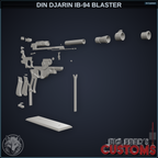 Din Djarin IB-94 Blaster — original design by Big Fred's Customs